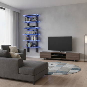 Preview: LED Regal ideal für CD´s oder DVD´s